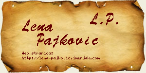 Lena Pajković vizit kartica